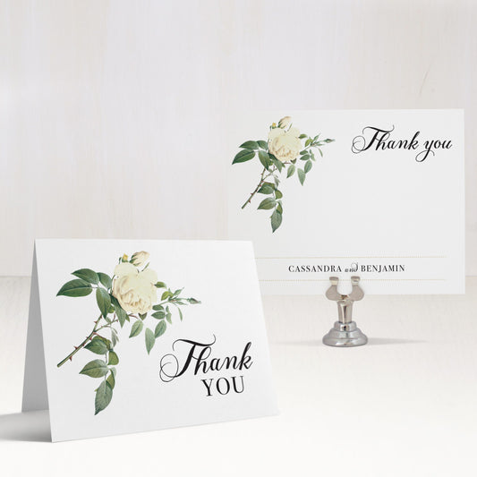 Ivory & White Thank You Cards