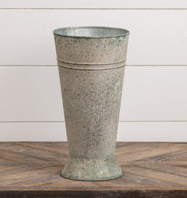 15" Tall Galvanized Bucket