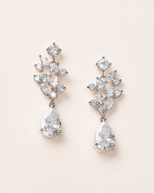 Anna Floral CZ Earrings