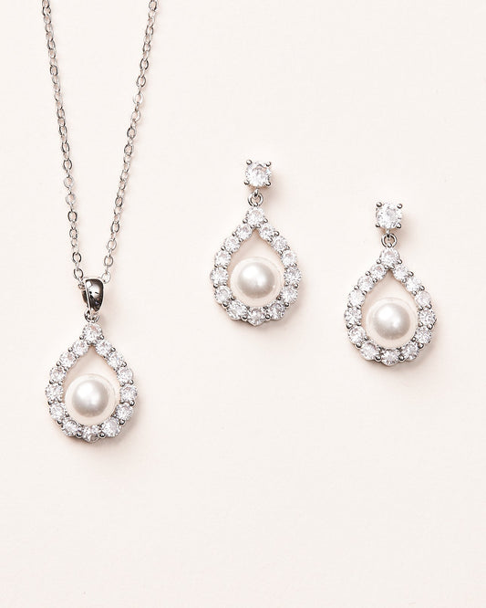 Elegance Pearl Bridesmaid Jewelry Set