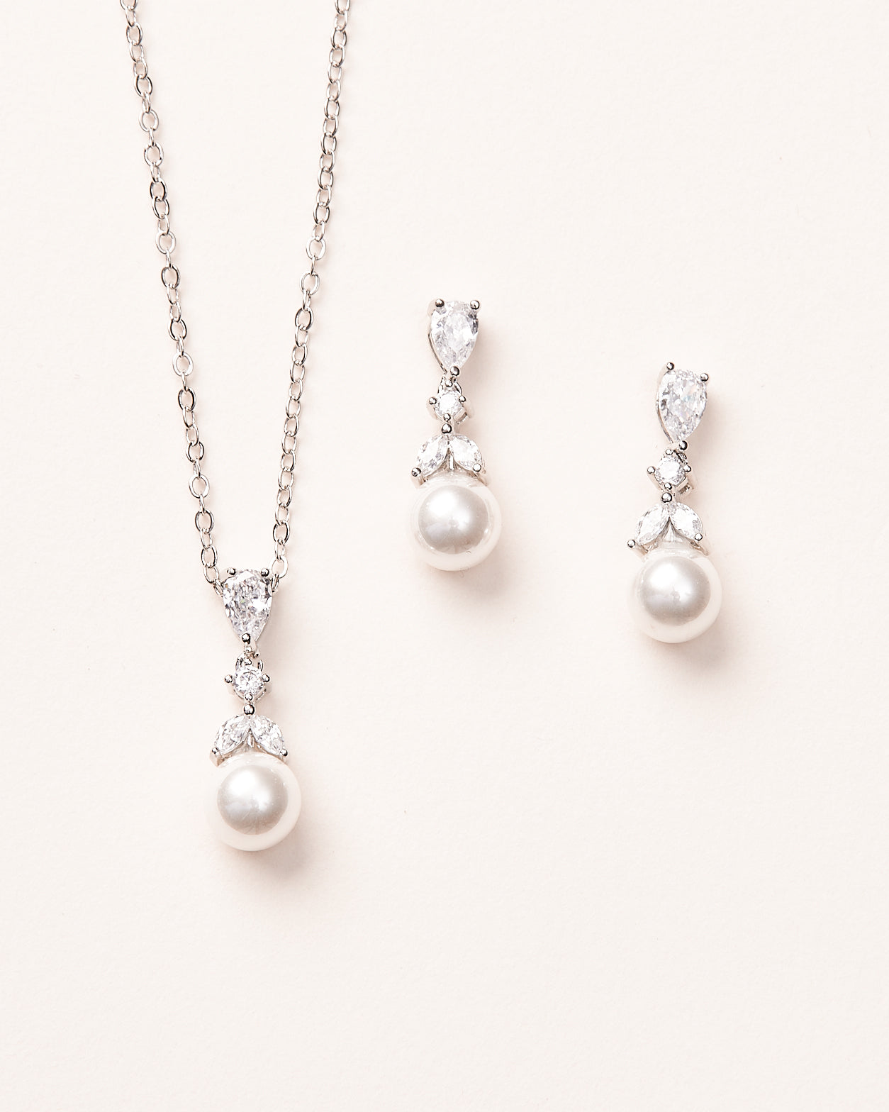 Kelsey Pearl Drop Bridesmaid Jewelry Set