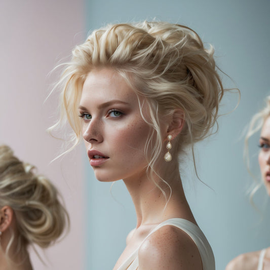 Jasmine Mother Of Pearl Drop Earrings