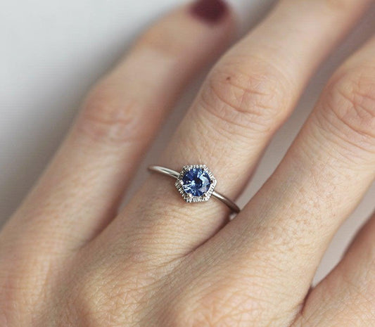 Jayda Blue Sapphire Ring