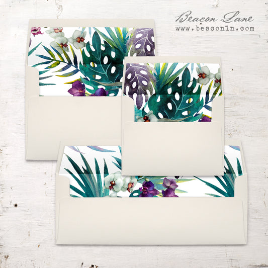 Jewel Tone Tropics Envelope Liners