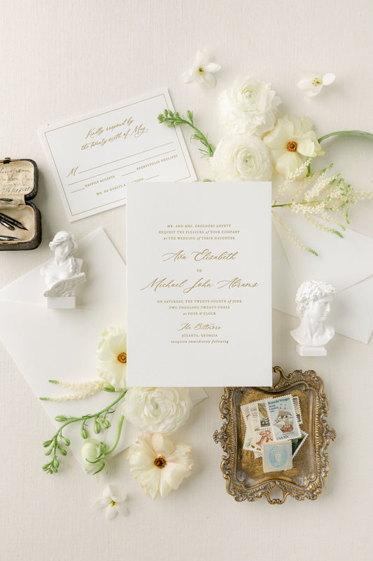 Dolce | Wedding Invitation with RSVP
