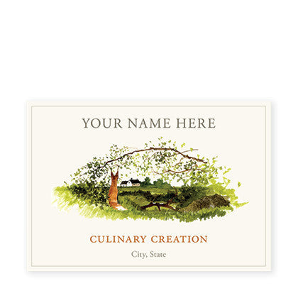 Fox With Arched Branch Canning Labels