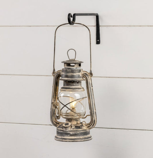 Gray LED Timer Cabin Lantern