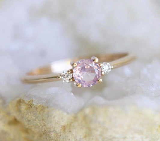 Karishma Pink Sapphire Diamond Ring