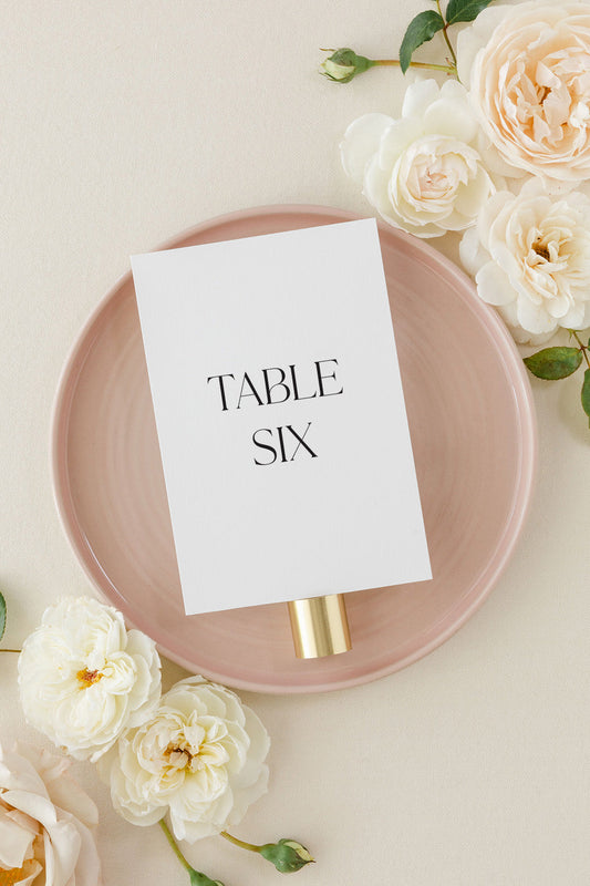 Wedding Table Numbers | The Kayla