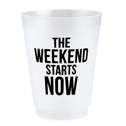 Frost Cups - Weekend Starts Now - Set of 8
