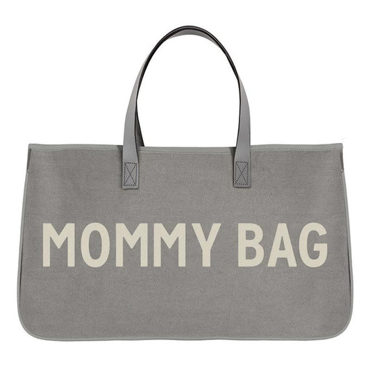 Grey Canvas Tote - Mommy Bag