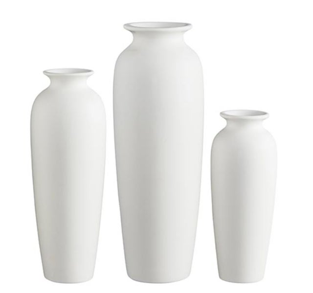 White Matte Vase - Large