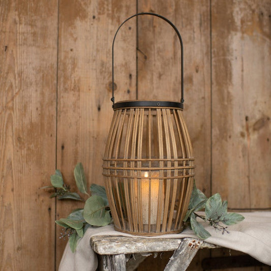 Oval Rattan Lantern