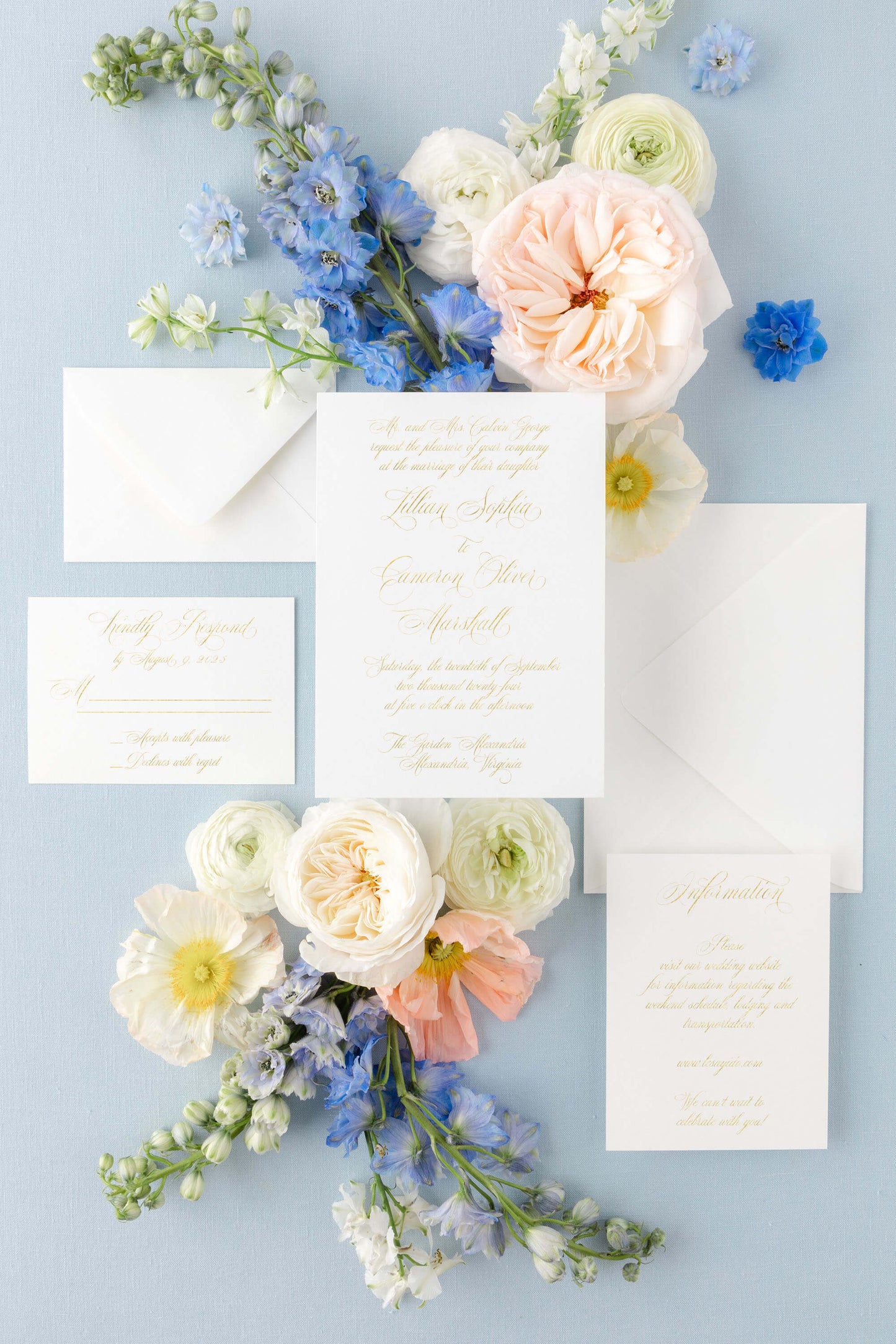 Foil Wedding Invitations | The Lillian