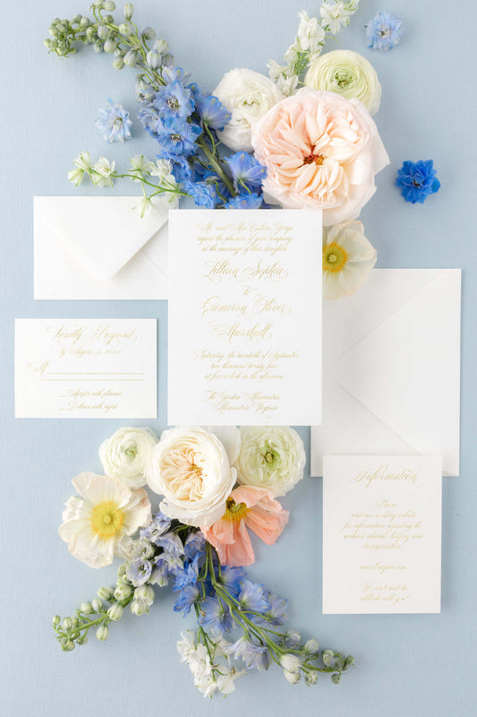 Foil Wedding Invitations | The Lillian