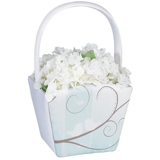 Love Birds Flower Basket
