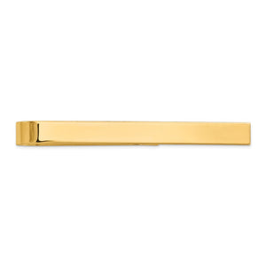 14K Yellow Gold Polished Tie Bar, 50mm