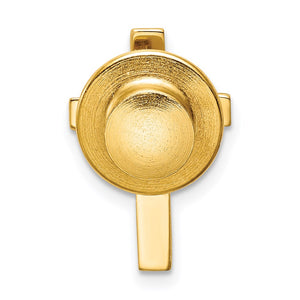 14K Yellow Gold Medium Cross Lapel or Tie Pin, 11 x 17mm