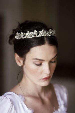 Crystal Clarity Wedding Crown No. 2391