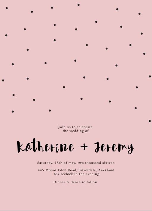 Dots Wedding Invitations by Lina L.