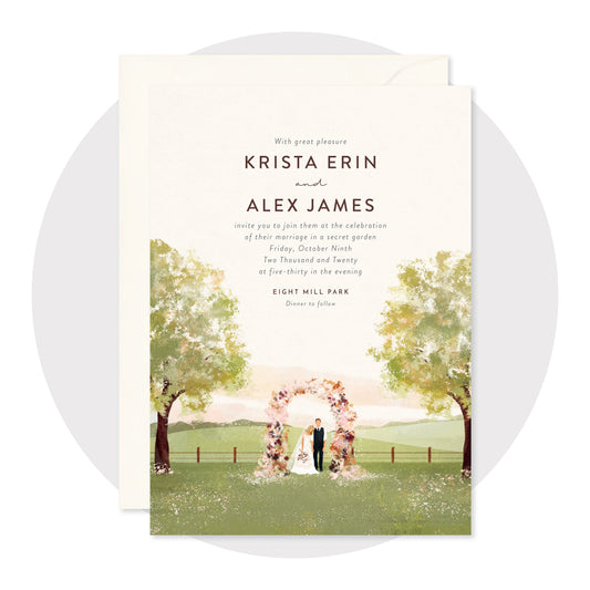 Spring Fields Wedding Invitations - Digital