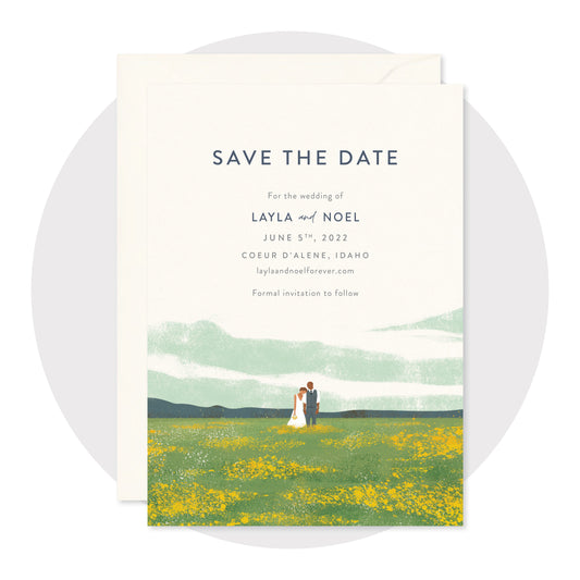Green Fields Save the Date