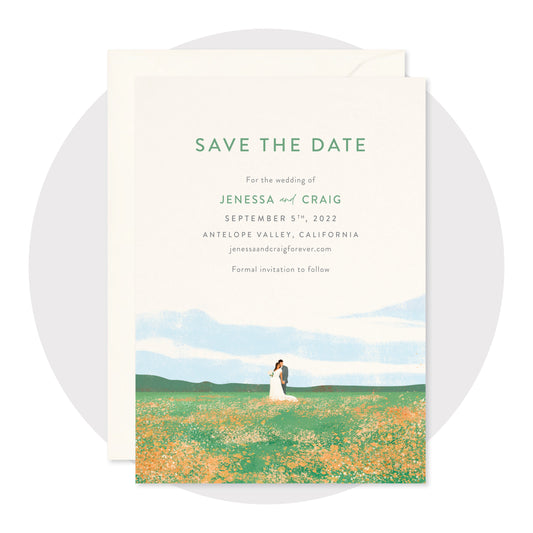 Poppy Fields Save the Date