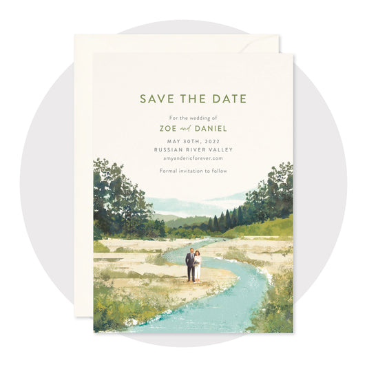 Forest Wedding Save the Date
