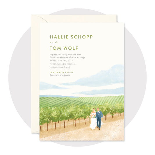 Temecula Wedding Invitations - Digital
