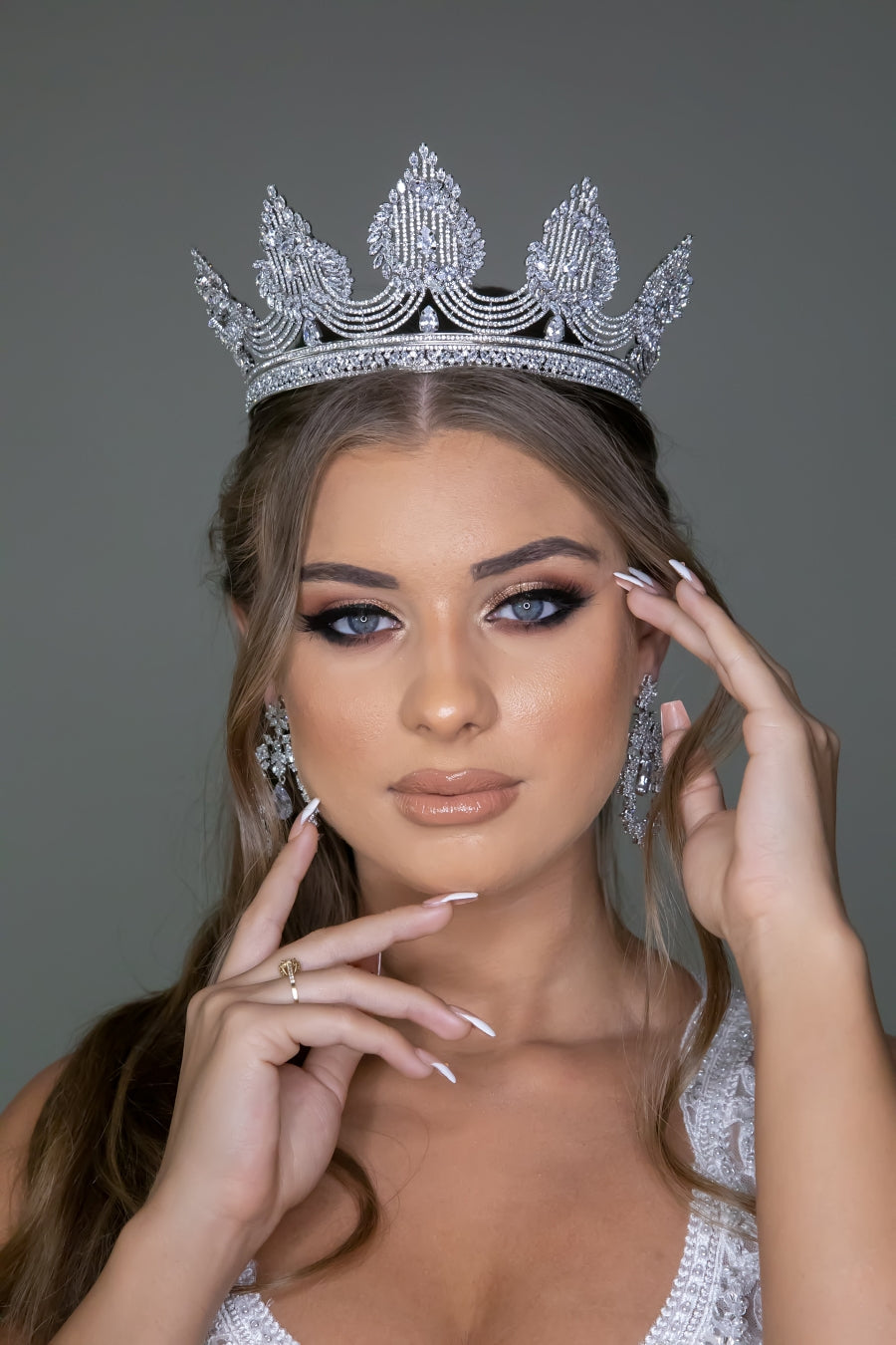 Maxima Majestic Swarovski Wedding Crown