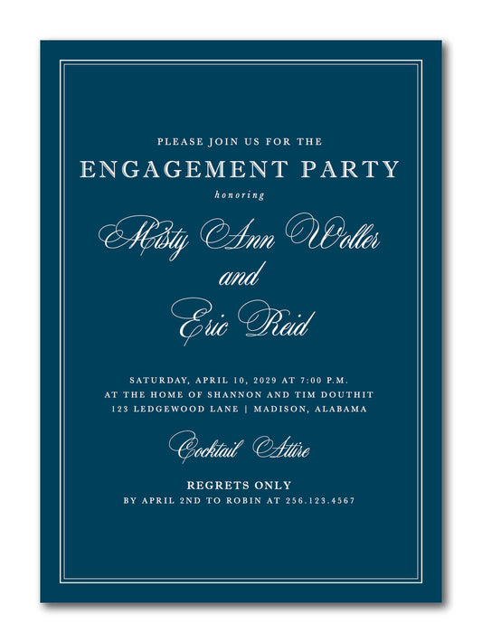 The Misty Engagement Party Invitation