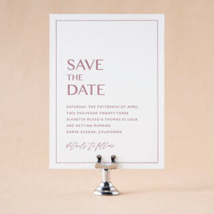 Modena Save the Date Wedding Invitation Suite