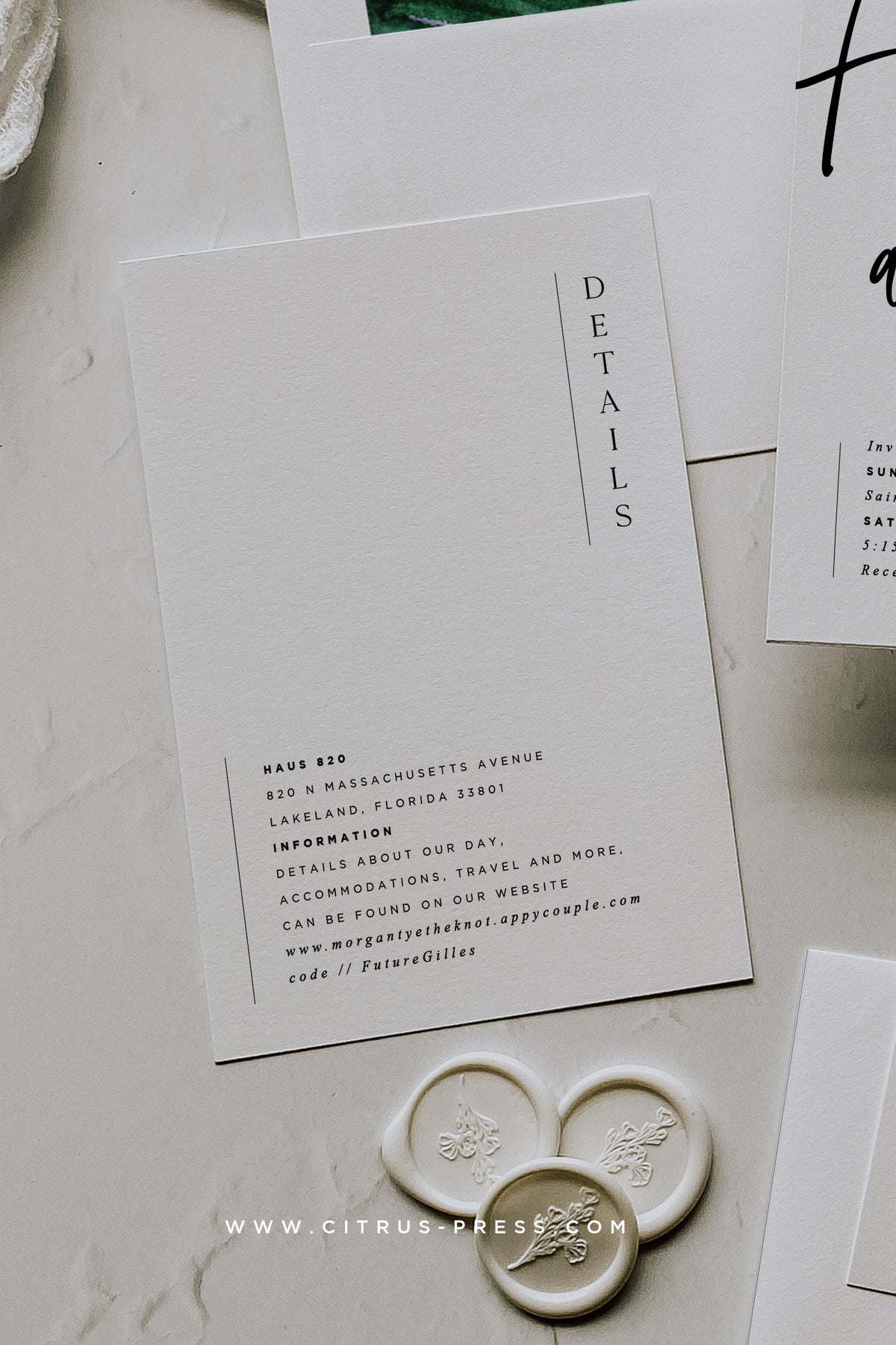 Enclosure Card | Angelina