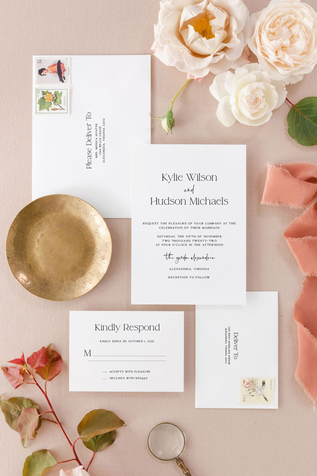 Modern Wedding Invitation Cards | The Kylie