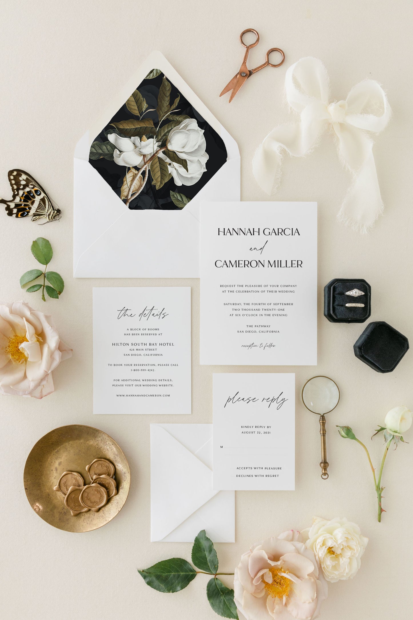 Modern Wedding Invitation | The Hannah