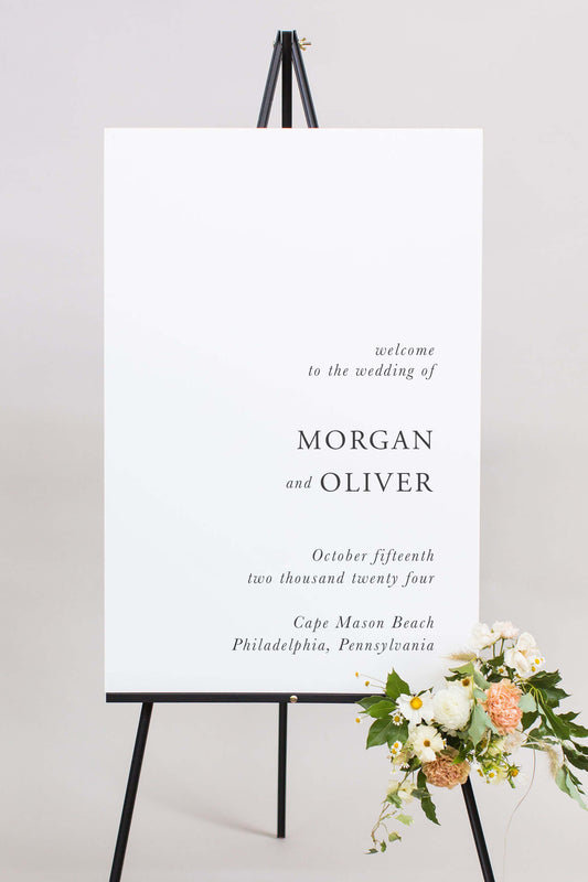 Gatorboard Wedding Welcome Sign | The Morgan