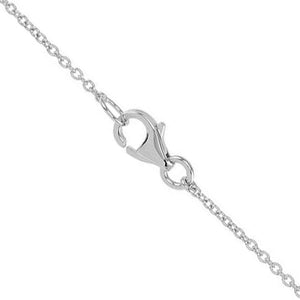 1/3 Cttw White Diamond Double Circle 14k White Gold Necklace, 18 Inch