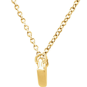 Freeform Bar Necklace in 14k Yellow Gold, 17.5 Inch