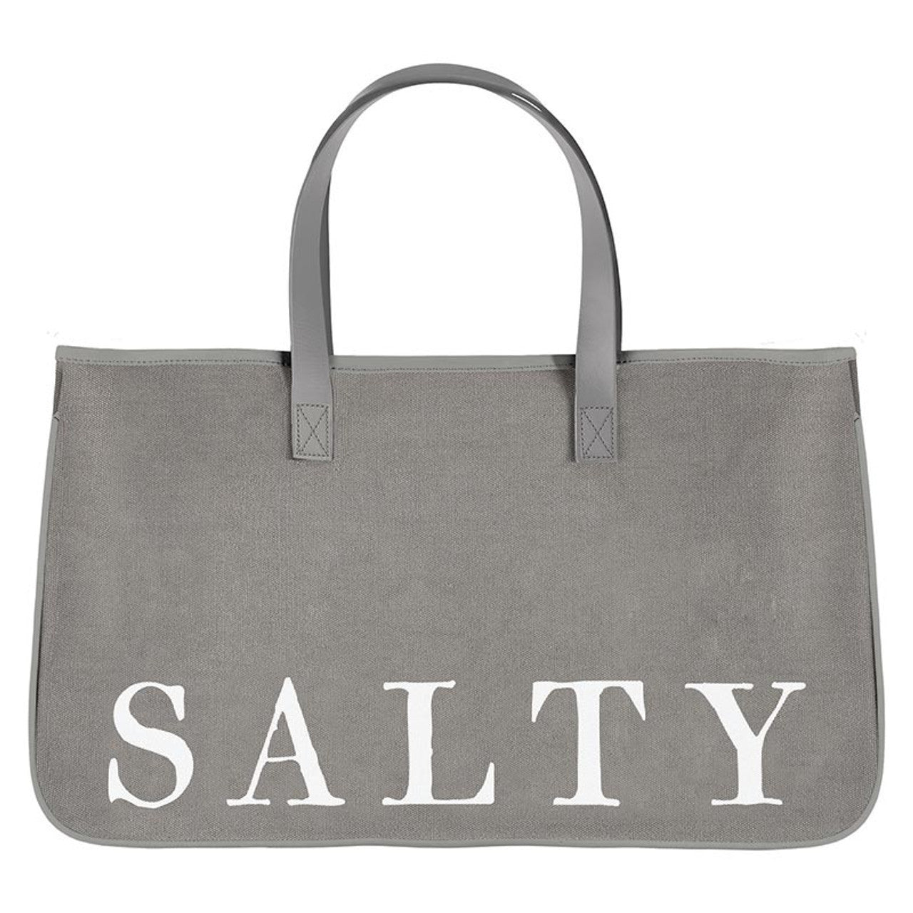 Face to Face Grey Canvas Tote - Salty