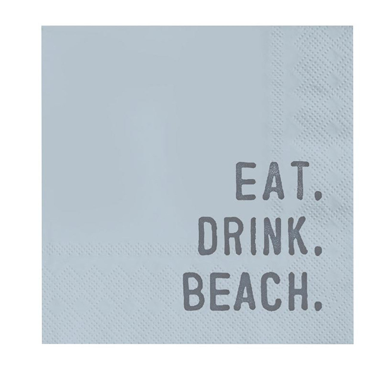 Face to Face Cocktail Napkins - Eat. Drink. Beach.
