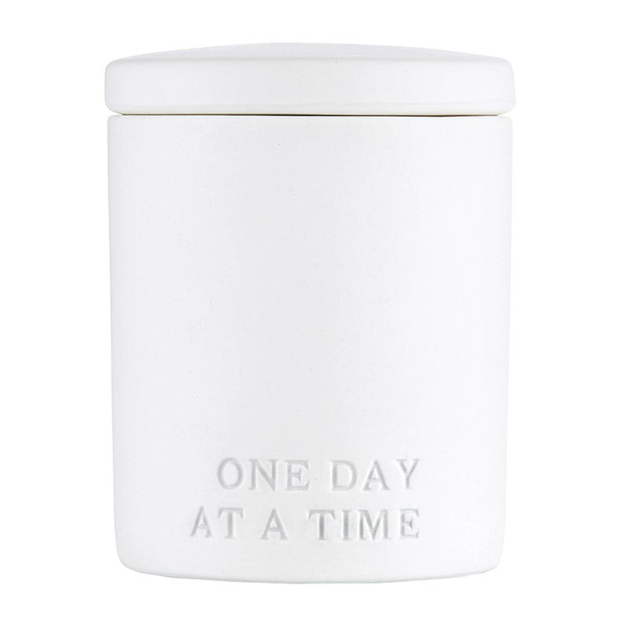 Face to Face Ceramic Candle - Scented - One Day At A Time