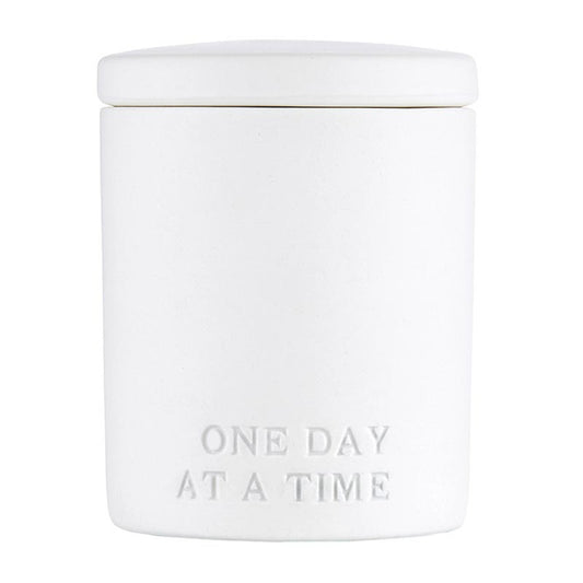 Face to Face Ceramic Candle - Scented - One Day At A Time