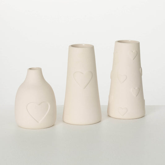 Heart Vase Trio