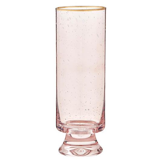 Gold Rimmed Glass - Blush - Champagne