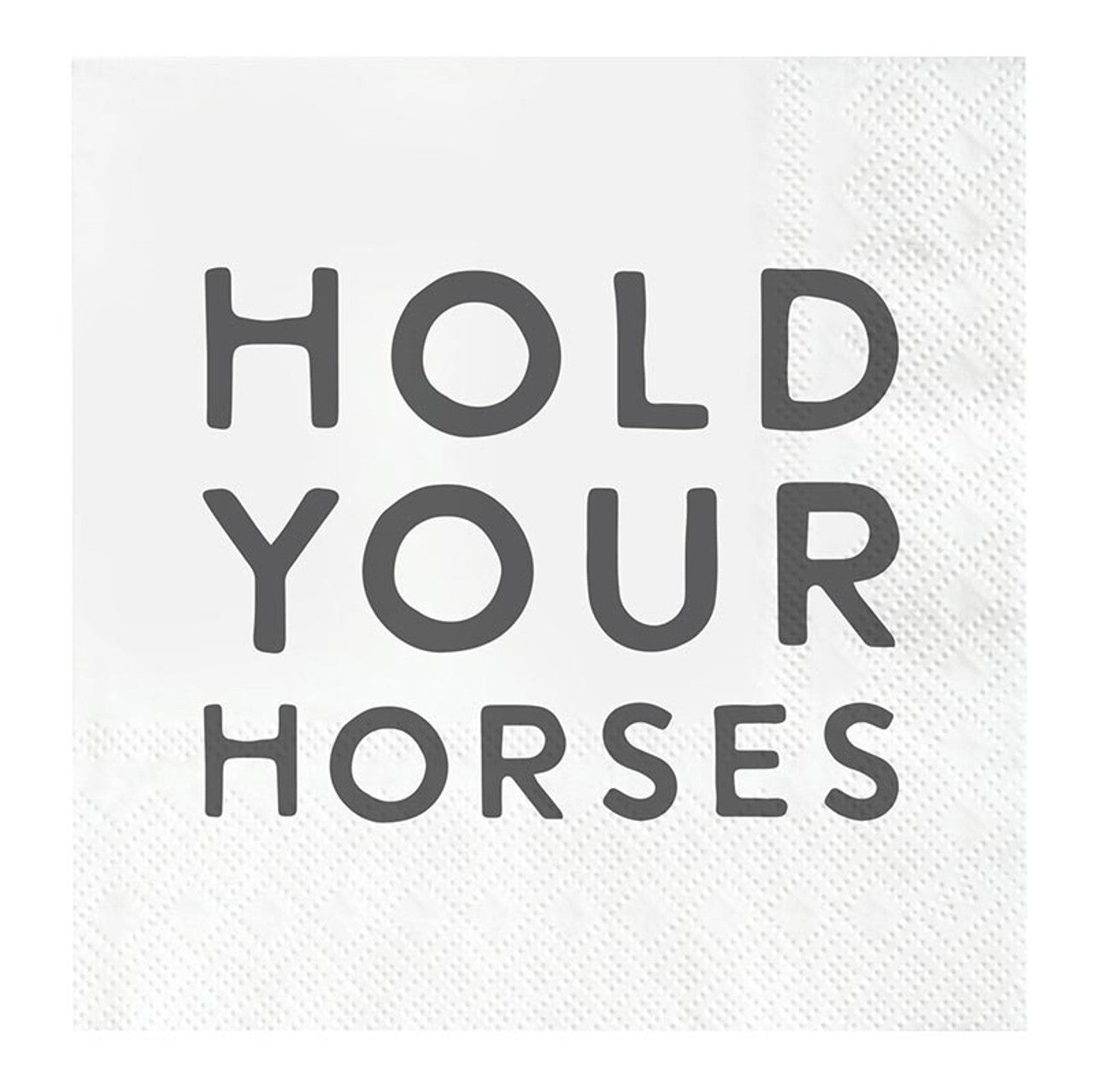 Face to Face Cocktail Napkins - Hold Horses