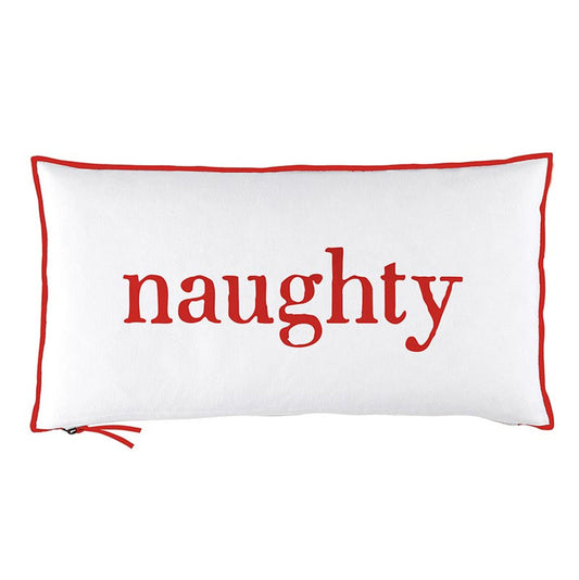 Face to Face Reversible Lumbar Pillow - Naughty/Nice