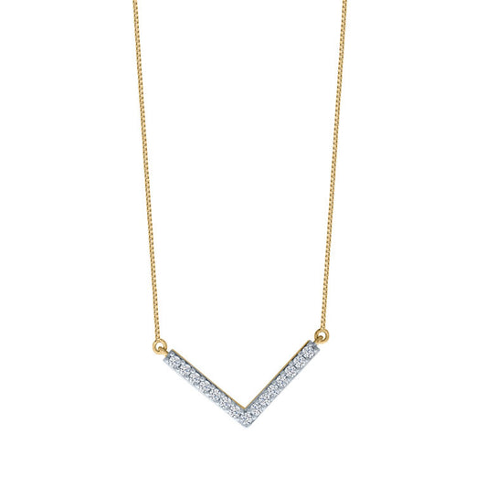 Lab Grown Diamond Chevron Necklace