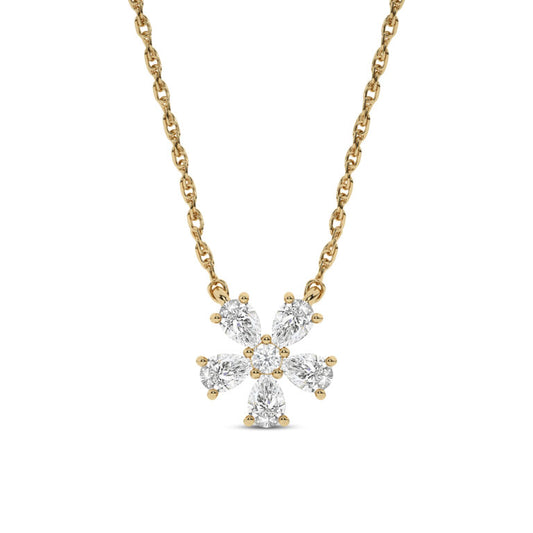 Blossoming Brilliance Lab Grown Diamond Necklace