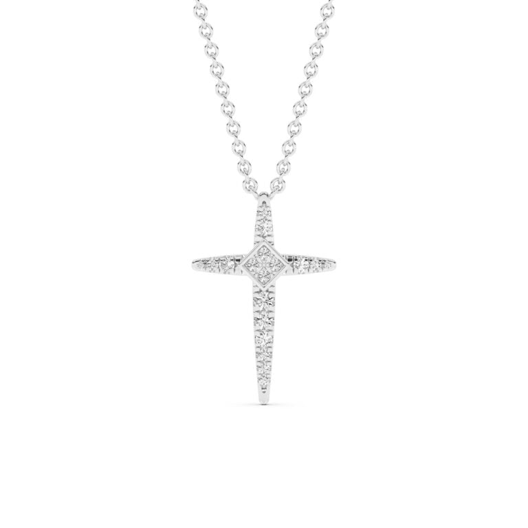 Beacon Lab Diamond Cross Necklace