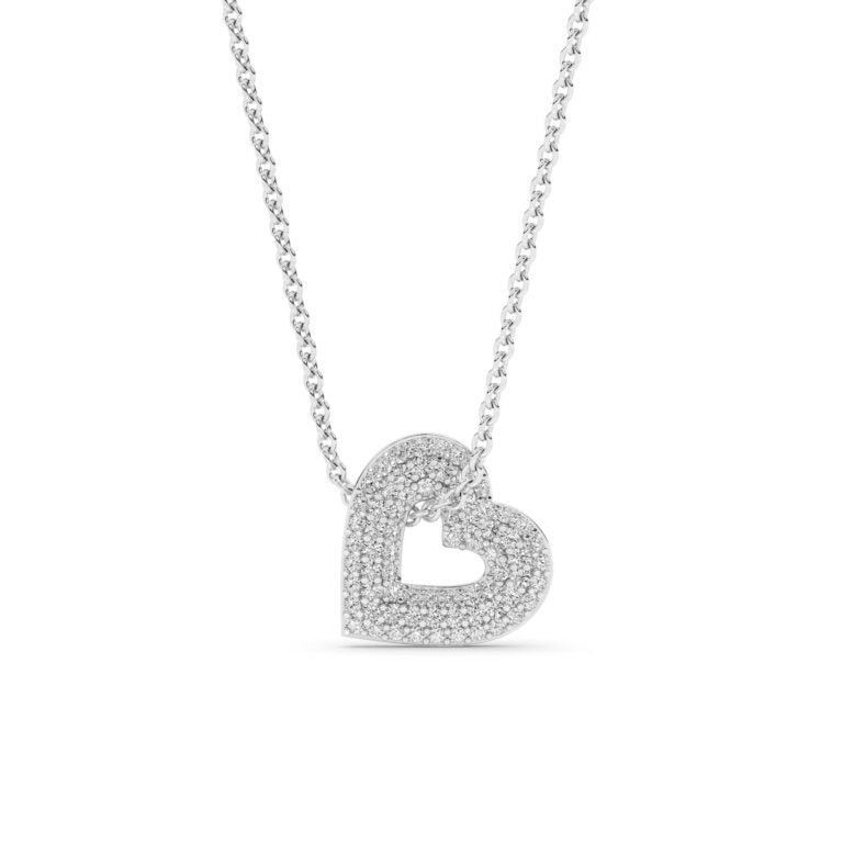 Lush Lab Grown Diamond Heart Necklace